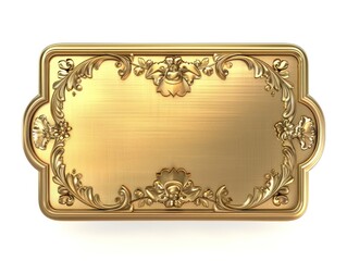 A decorative antique frame in gold, with ornamental accents that evoke a sense of opulence and history, perfect for enhancing classic interiors