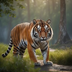 Obraz premium Tiger. Generative AI Technologie