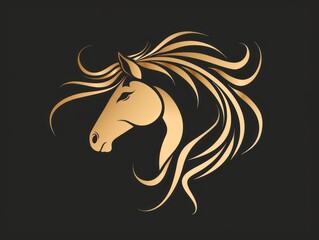 A detailed silhouette of a horse in full stride, highlighting the muscular build and movement of this graceful mammal.