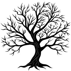 Obraz premium tree silhouette vector