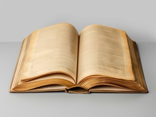 Obraz premium open book mockup on gray background