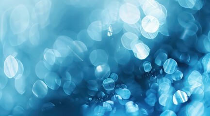 Abstract blue light rays background with glowing bokeh lights and lens flare, energy beams in the style of motion