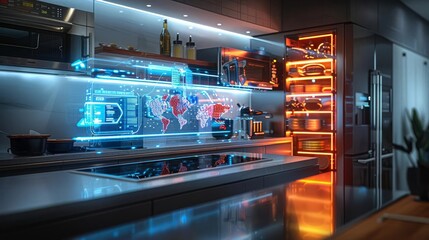 A device flashing Scum Hacked in a stateoftheart kitchen, where even culinary spaces are not immune to digital intrusions