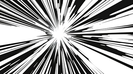 A black and white image of a bright light with a white background