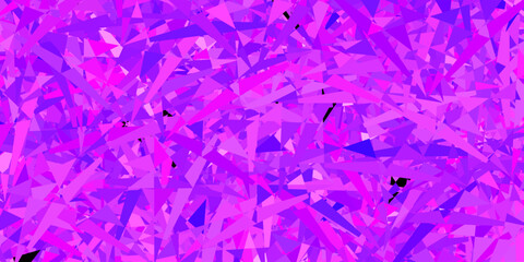 Fototapeta premium Light purple vector background with triangles.