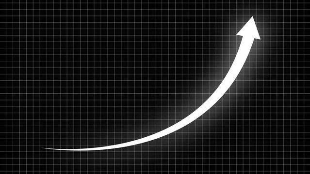 Rising arrow transparent channel. arrow rising transparent channel, business growth arrow and graph chart, Business line arrow.