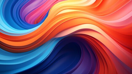 Obraz premium Abstract painting on vibrant colors be sense of movement, colors be created harmonious visually pleasing composition