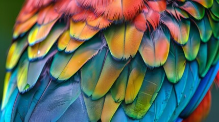 Close-Up of Quetzal Feathers