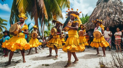 Garifuna Dancers in Belize