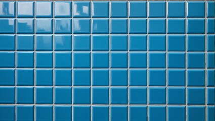 Blue swimming pool waterproof tiles background