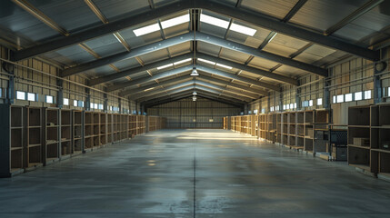 Empty historical document preservation shed with climate control and archival materials, all secure but silent.
