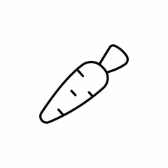 carrot vegetable food icon sign