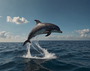 dolphin jumping out of water