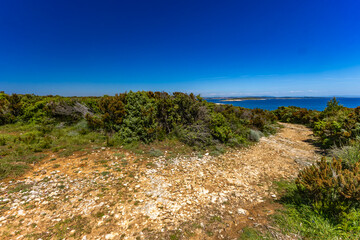 Fototapeta premium Kamenjak Park wild beaches visiting Istria on the weekend instagram places in Croatia