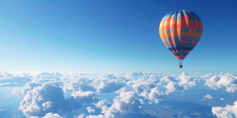 hot air balloon in the sky Generative AI