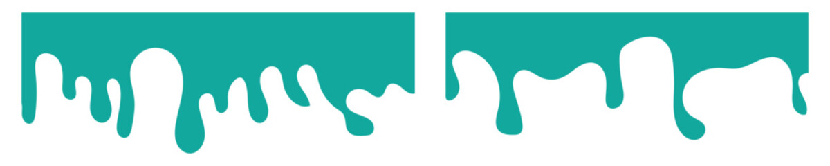 Fototapeta premium Set of separator headers, modern dividers shapes for bottom of the page web site