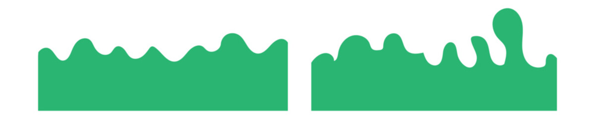 Set of separator headers, modern dividers shapes for bottom of the page web site