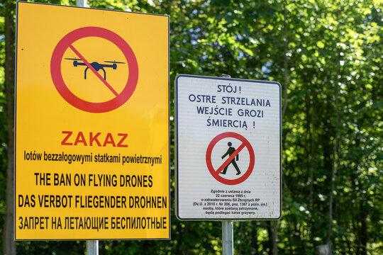 Zakaz latania dronami nad terenem wojskowym