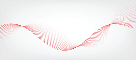 Abstract red waves vector illustration Modern background design Design elements