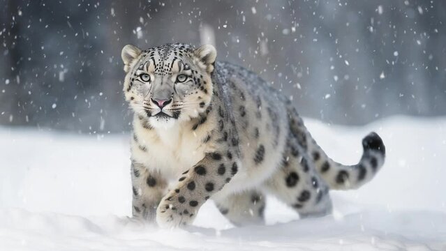 one of most beautiful big cat, snow leopard