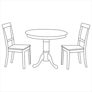How To Draw A Dining Table