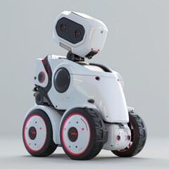 transport robot with wheels and modern design structure