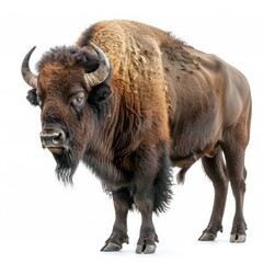 american buffalo on a white background