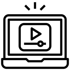 LAPTOP,entertainment,movie,video player,computer.svg