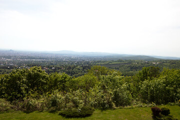 view over vienna, austria, from the Kahlenberg in austria, vienna, at a sunny spring day
