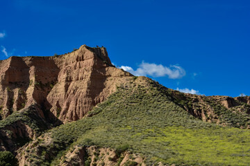 photographs of beautiful landscapes with lagoons and white clouds,