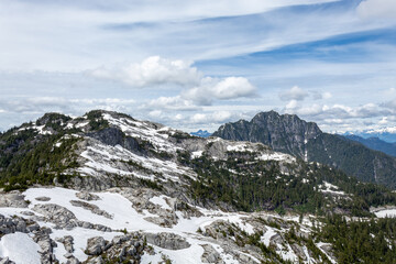 snow covered mountains