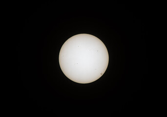 Real photo of the sun with sunspot 3664 from MAY 12 2024