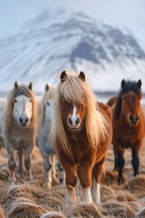 Epic Horse Herd in Highland Wilderness, Scotland