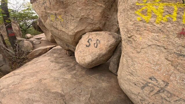 mandir or temple on the top of the Mama Vagne Pahar

