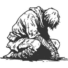 Illusion of Innocence Vintage Illustration Vector