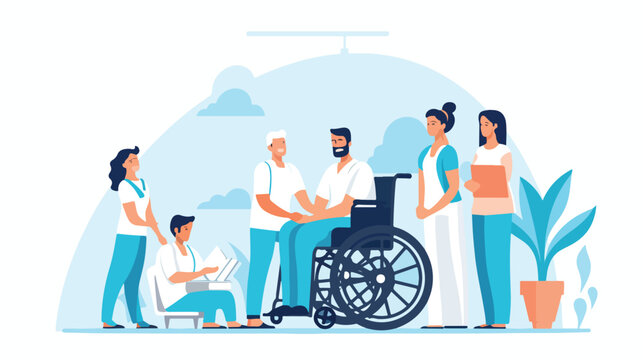 recommend clip art: Medical rehabilitation recovery after trauma no mor