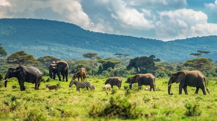 Obraz premium Wildlife Wonders: Conservation and Biodiversity