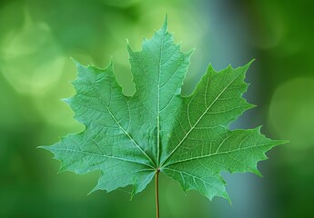 Nature's Gift: A Single Leaf Maple, Captured in High Resolution