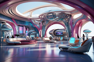 Illustration of future home decoration