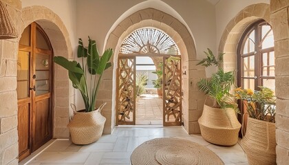 entrance to the house