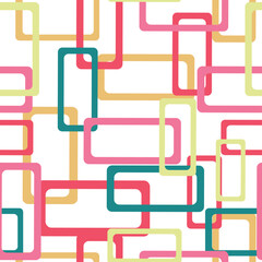 Vector abstract squares seamless pattern for wrapping, craft, textile, fabric, ceramic. Abstract geometric seamless pattern.