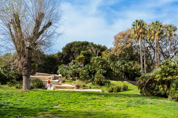 Aussichtspunkt Mirador de l'Alcalde in Barcelona, Spanien