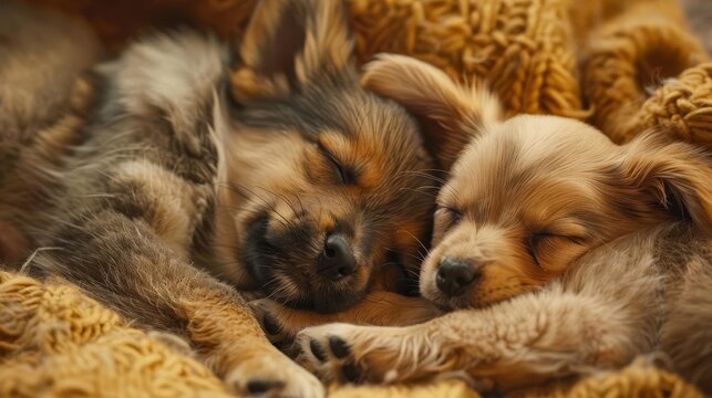 adorable furry friends playful puppy pals heartwarming canine companions cute and cuddly dogs ai generated image