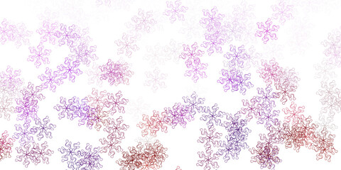 Light blue, red vector natural layout with flowers.