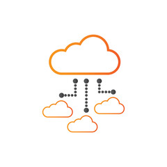 Cloud computing icon. Format PNG