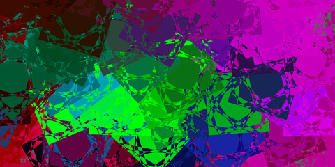 Dark Multicolor vector background with polygonal forms.