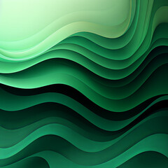 green abstract lines background
