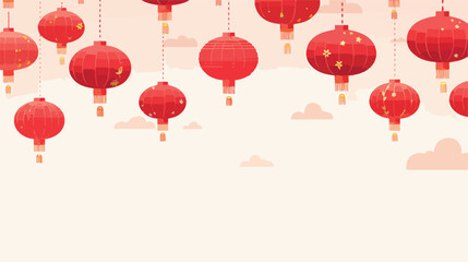 Red lanterns - traditional Chinese new year holiday