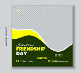 Happy Friendship Day Celebrate and youth day for a event special 