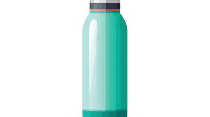 Reusable bottle for water and drinks flat vector il